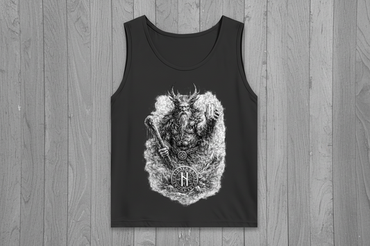 Herren Basic Tank Top Kämpfer mit Runenstein und Schläger