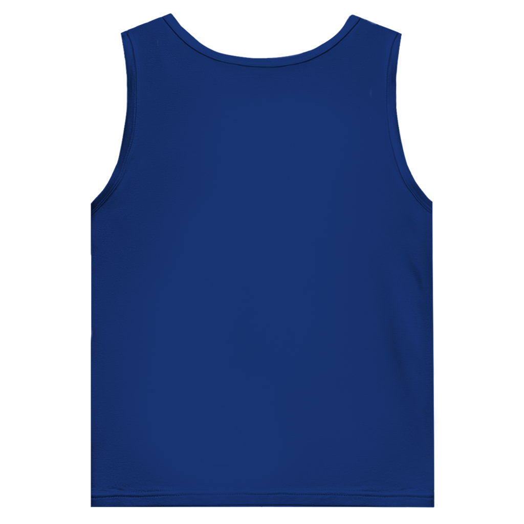 Herren Basic Tank Top Blauer Valknut mit Runenkreis