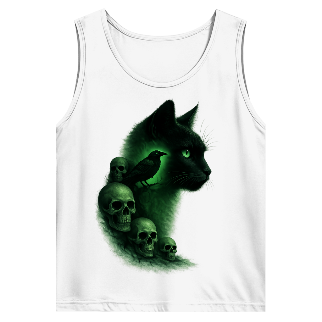 Herren Basic Tank Top Grüne Aura der Dunkelheit