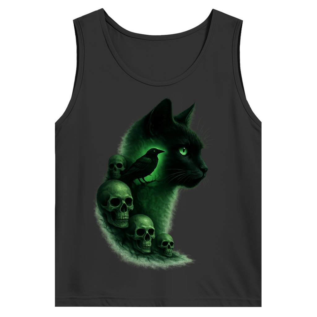 Herren Basic Tank Top Grüne Aura der Dunkelheit
