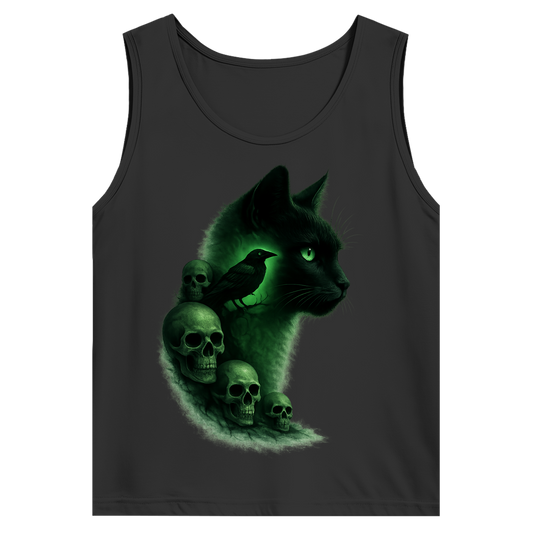 Herren Basic Tank Top Grüne Aura der Dunkelheit