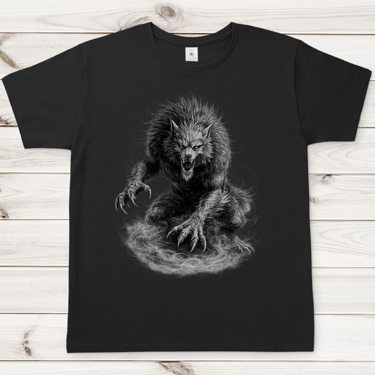 Herren T-Shirt Der brüllende Werwolf