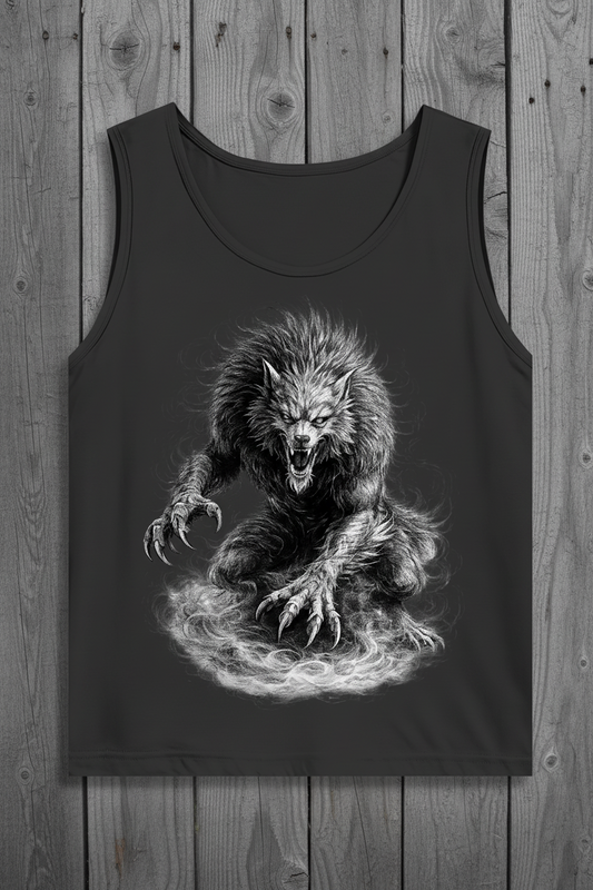 Herren Basic Tank Top Der brüllende Werwolf