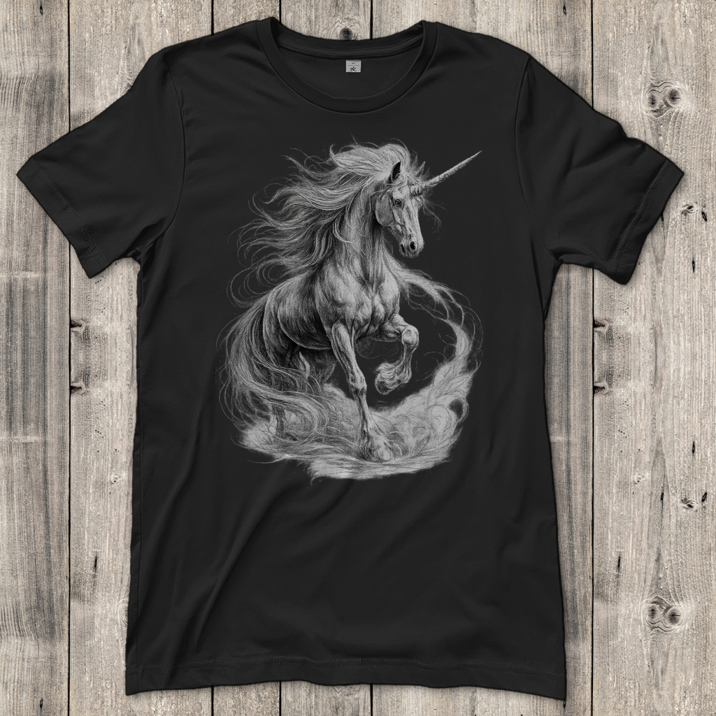 Damen T-Shirt Einhorn in majestätischer Pose
