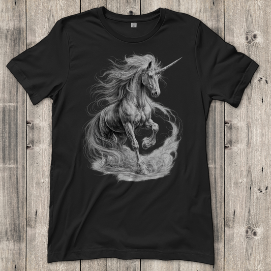 Damen T-Shirt Einhorn in majestätischer Pose