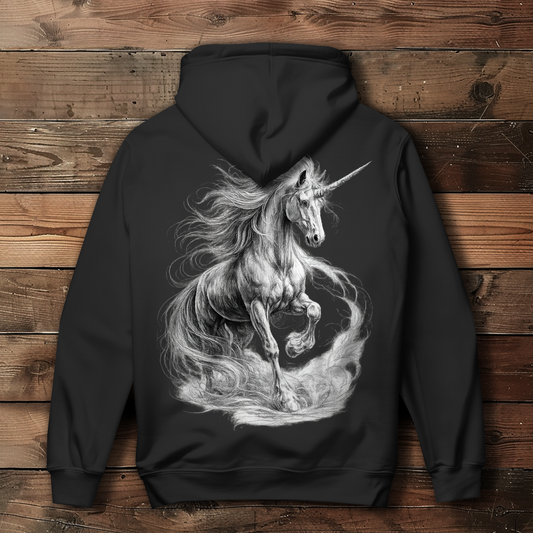 Damen Hoodie Einhorn in majestätischer Pose