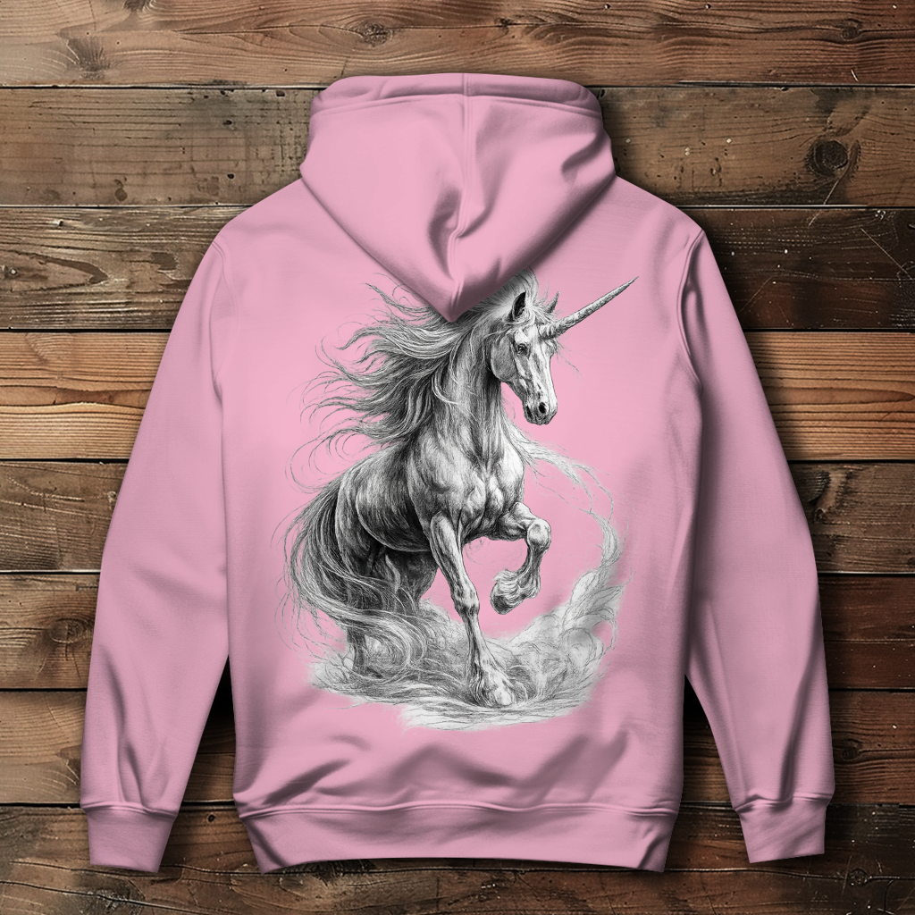 Damen Hoodie Einhorn in majestätischer Pose