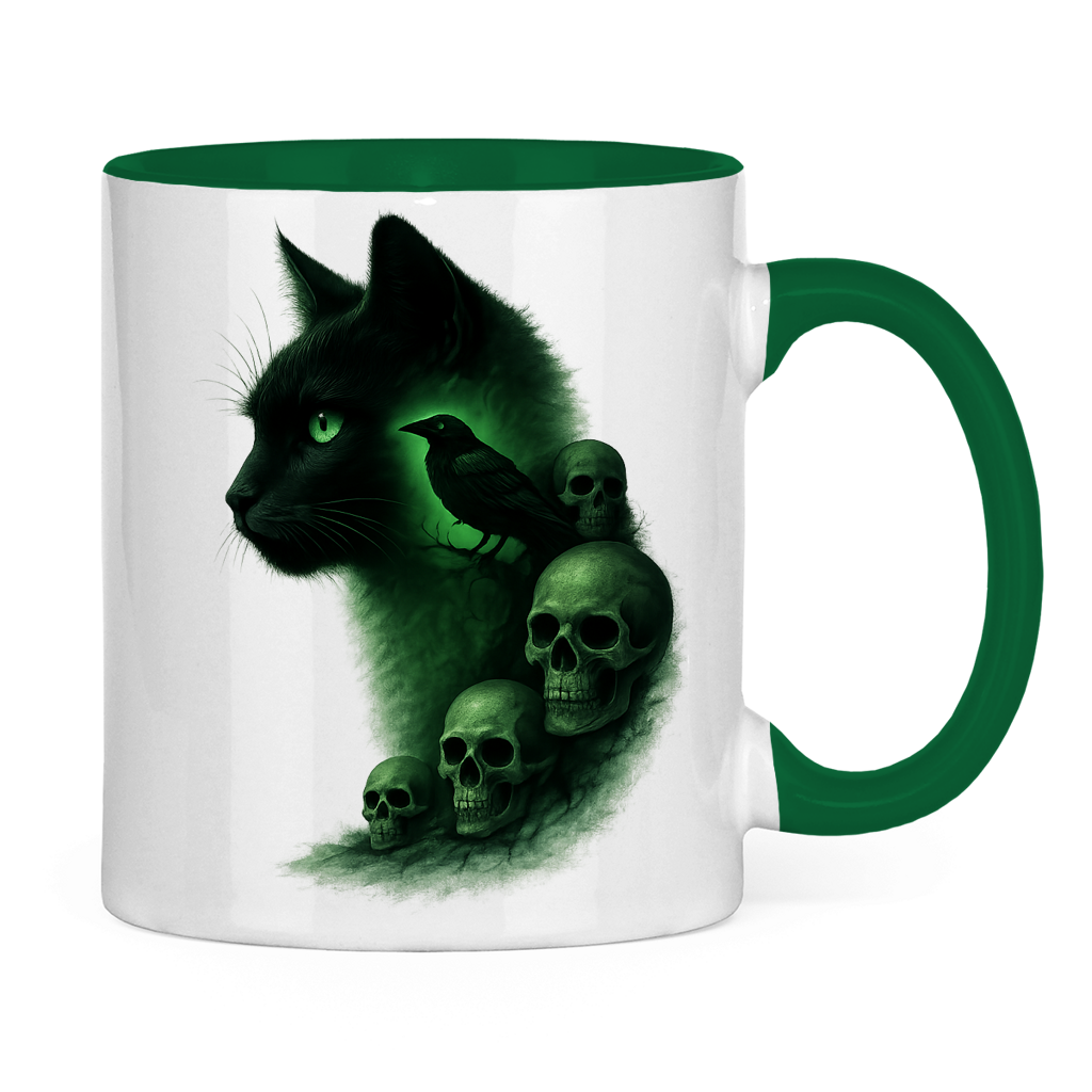 Tasse zweifarbig Grüne Aura der Dunkelheit