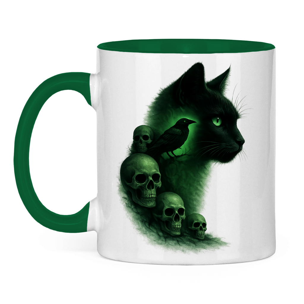 Tasse zweifarbig Grüne Aura der Dunkelheit