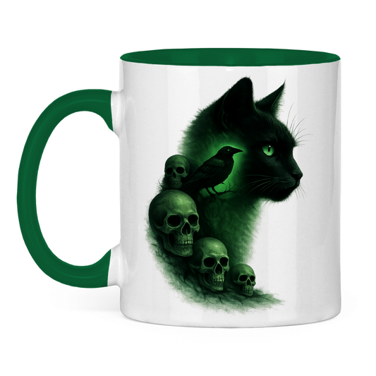 Tasse zweifarbig Grüne Aura der Dunkelheit