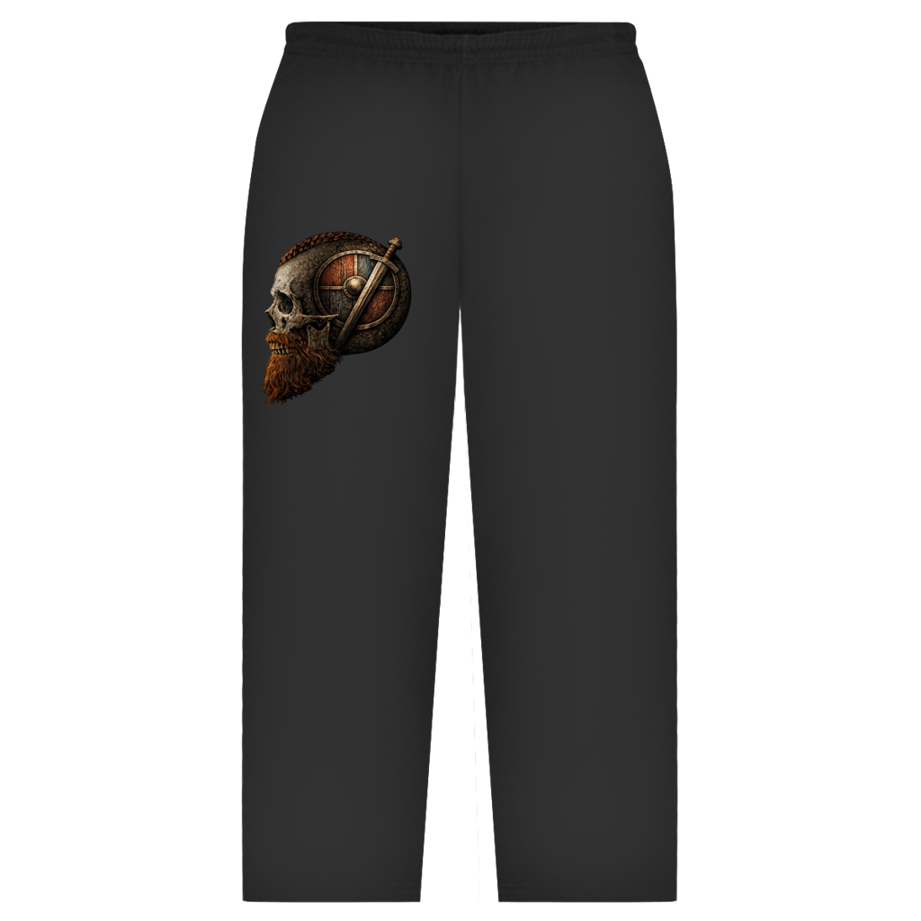 Oversize Sweatpants Vikinger-Schädel mit Schwert und Schild