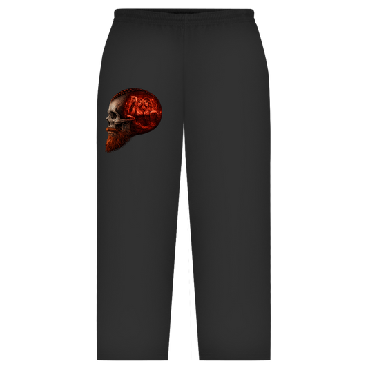 Oversize Sweatpants Alte Taverne im Schädelfundament rot