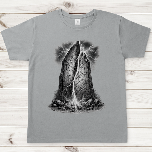 Herren T-Shirt Blitzschlag trifft den Runenstein