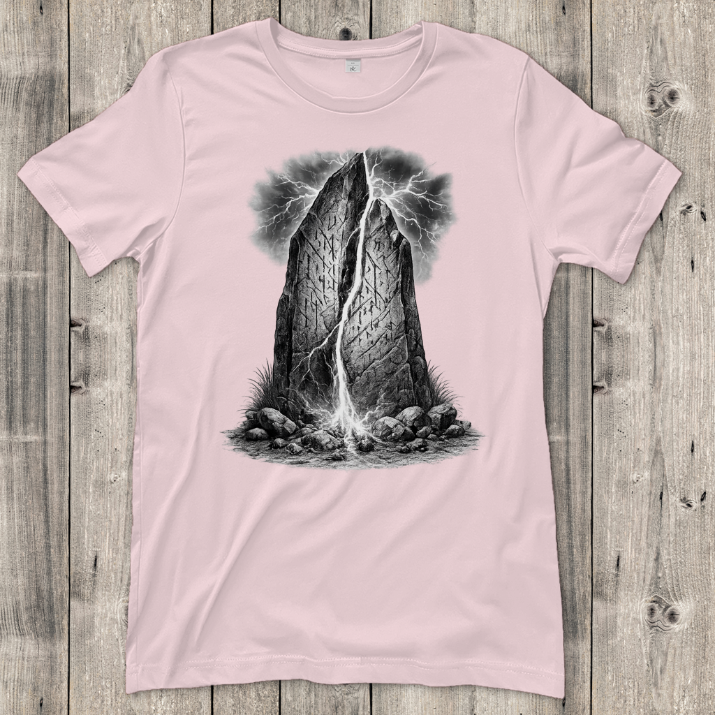 Damen T-Shirt Blitzschlag trifft den Runenstein