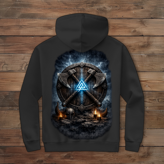 Herren Zipper Hoodie Vikingerbe im strahlenden Stromlicht