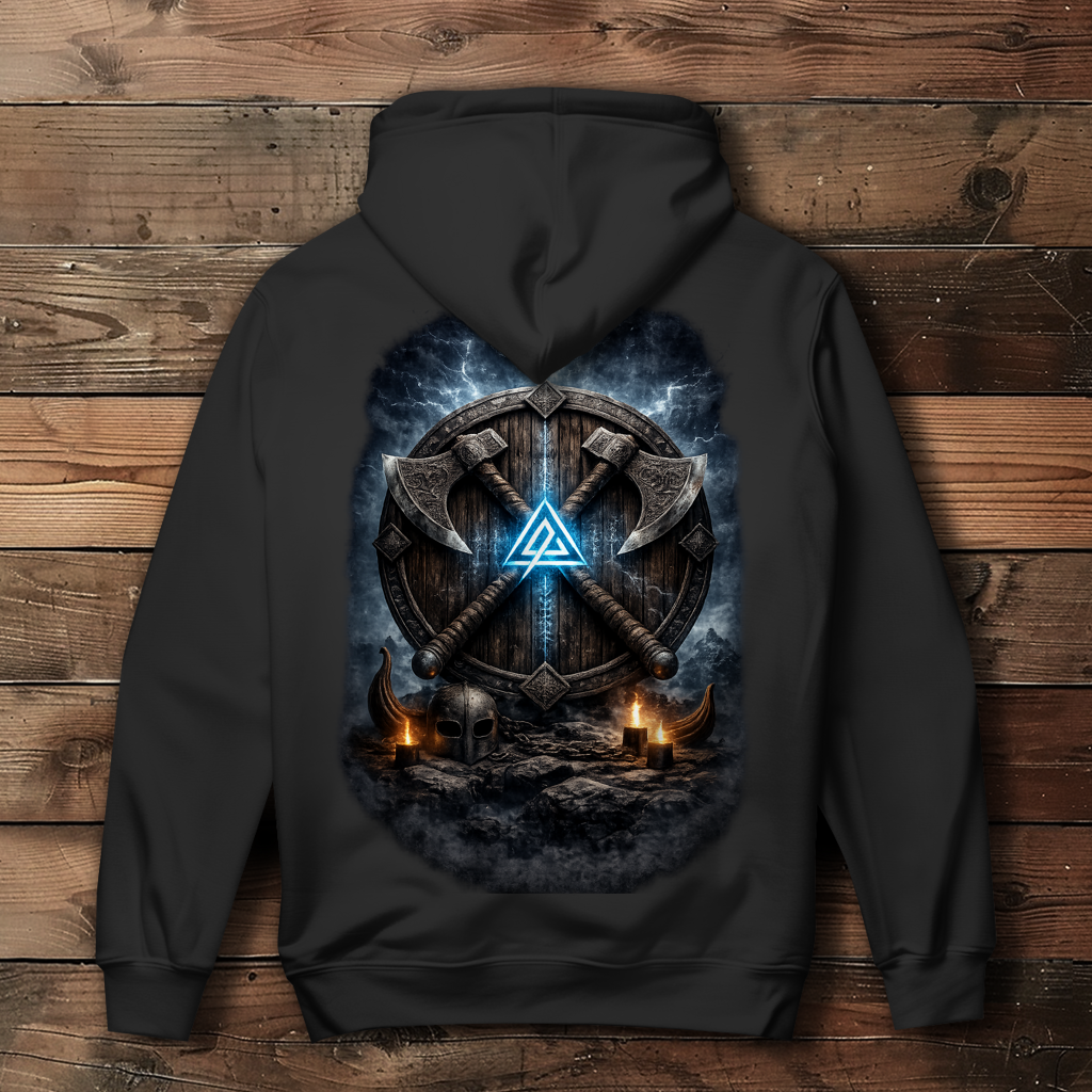 Damen Hoodie Vikingerbe im strahlenden Stromlicht