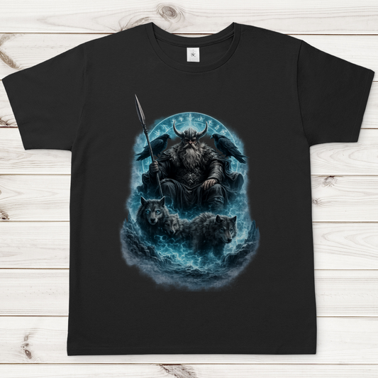 Herren T-Shirt Viking krieger und seine wolfshorde