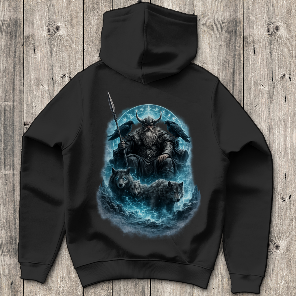 Herren Hoodie Viking krieger und seine wolfshorde