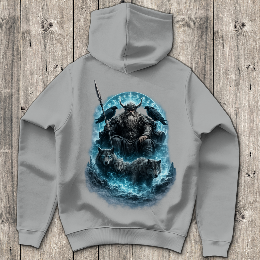 Herren Hoodie Viking krieger und seine wolfshorde
