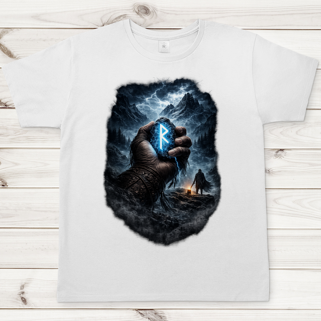 Herren T-Shirt Die Macht des Runensteins