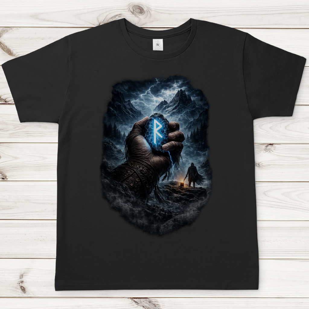 Herren T-Shirt Die Macht des Runensteins