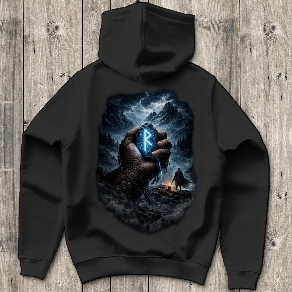 Herren Hoodie Die Macht des Runensteins