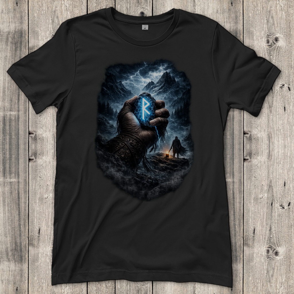 Damen T-Shirt Die Macht des Runensteins