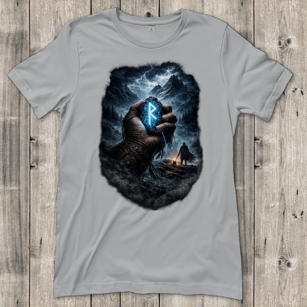 Damen T-Shirt Die Macht des Runensteins