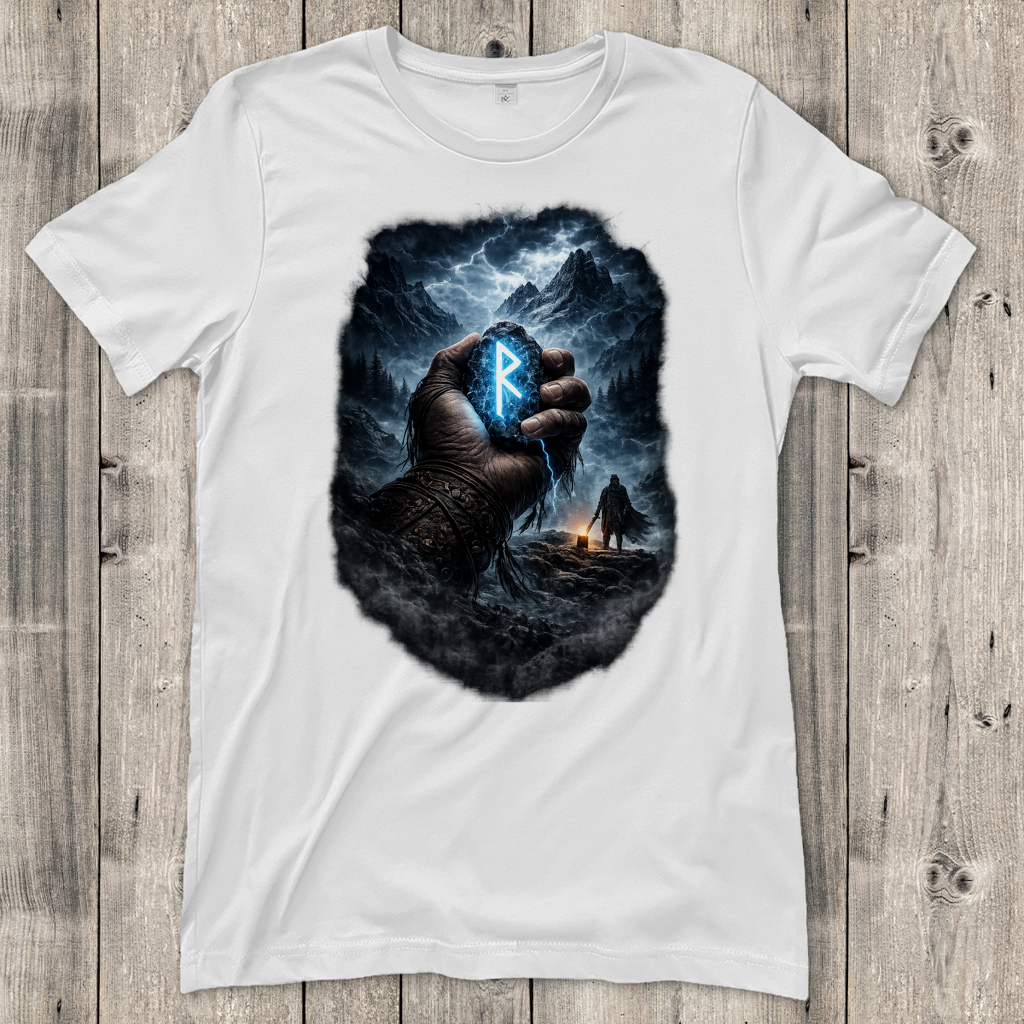 Damen T-Shirt Die Macht des Runensteins