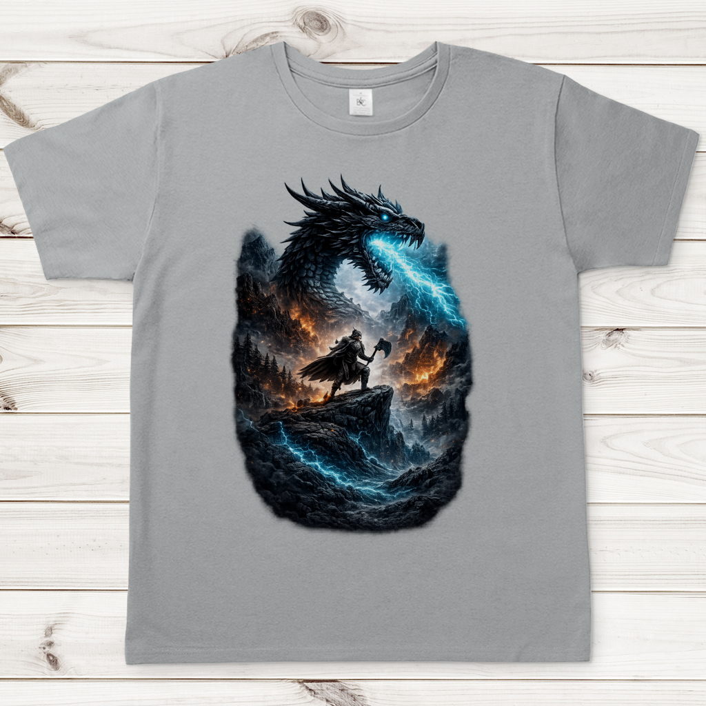 Herren T-Shirt Kämpfer gegen den Drachenkampf