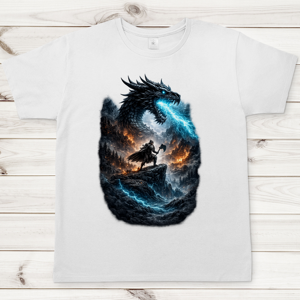 Herren T-Shirt Kämpfer gegen den Drachenkampf