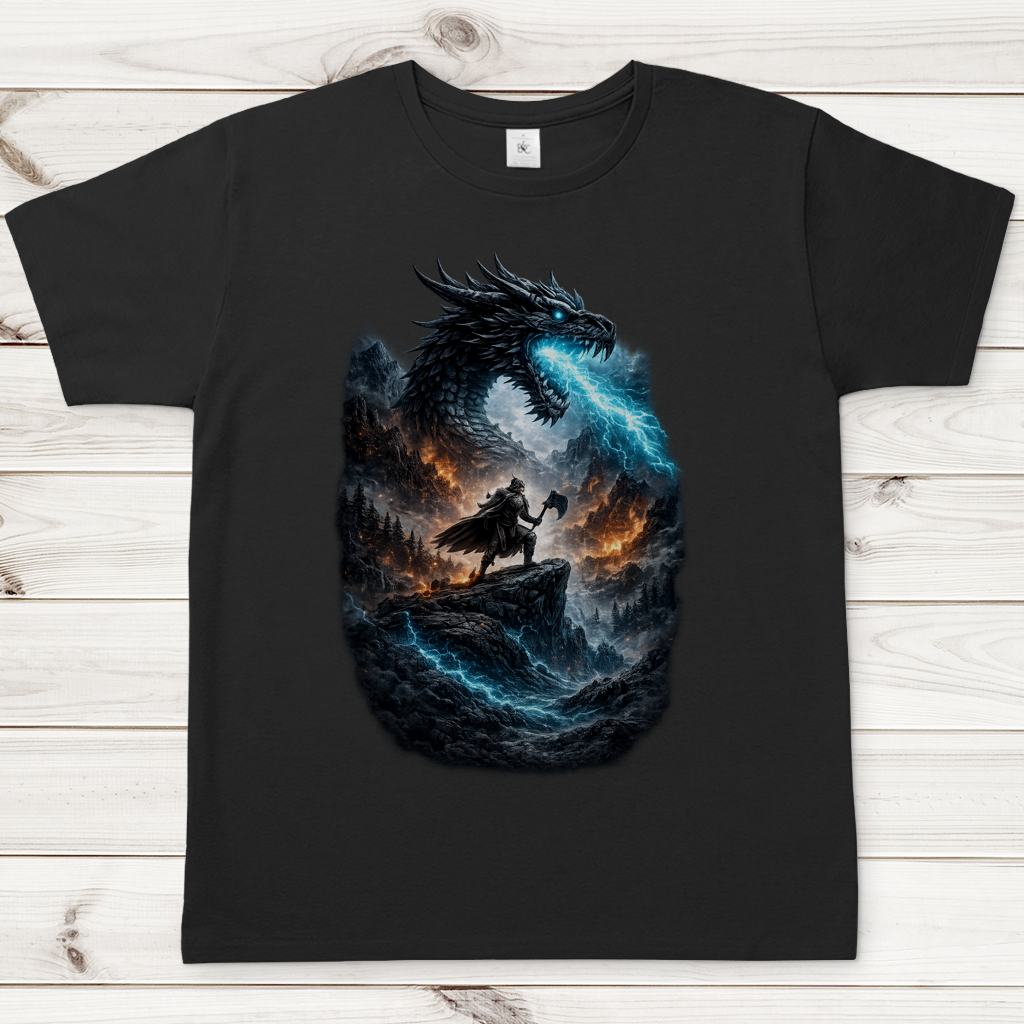 Herren T-Shirt Kämpfer gegen den Drachenkampf