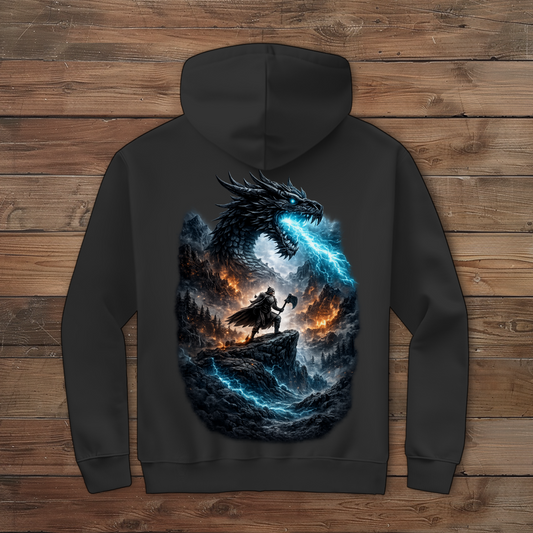 Herren Zipper Hoodie Kämpfer gegen den Drachenkampf