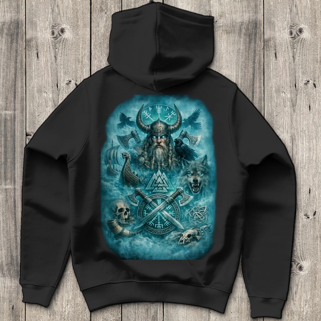 Herren Hoodie Der Erwachte Allvater