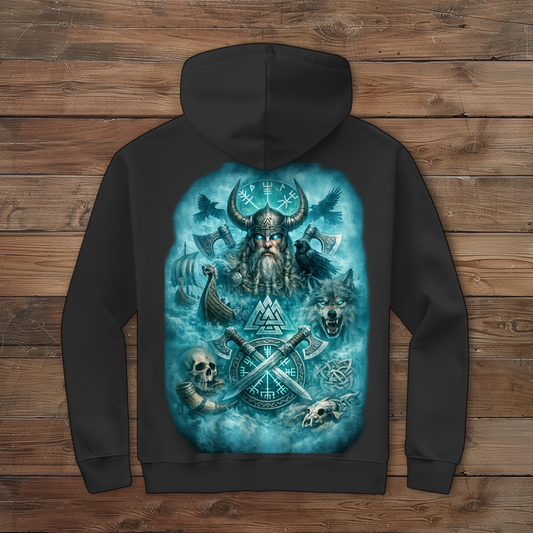 Herren Zipper Hoodie Der Erwachte Allvater