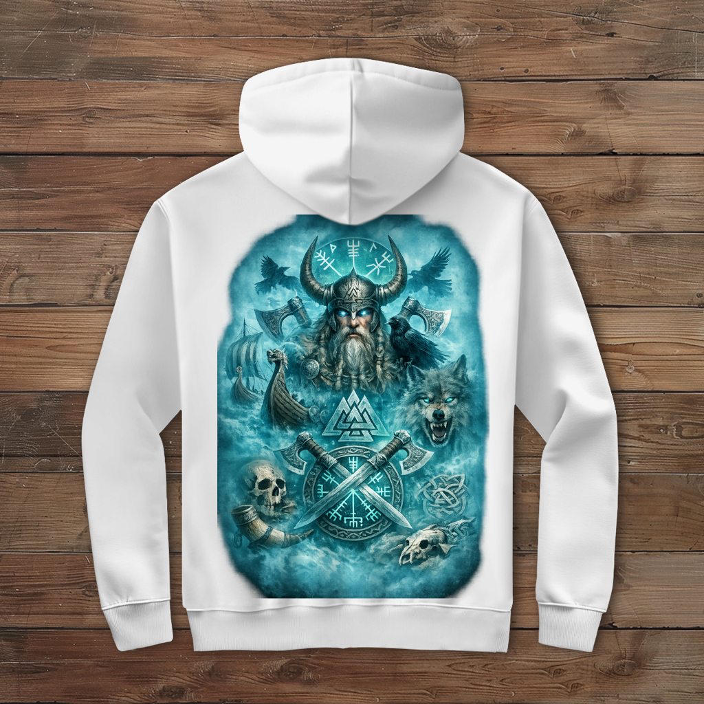Herren Zipper Hoodie Der Erwachte Allvater