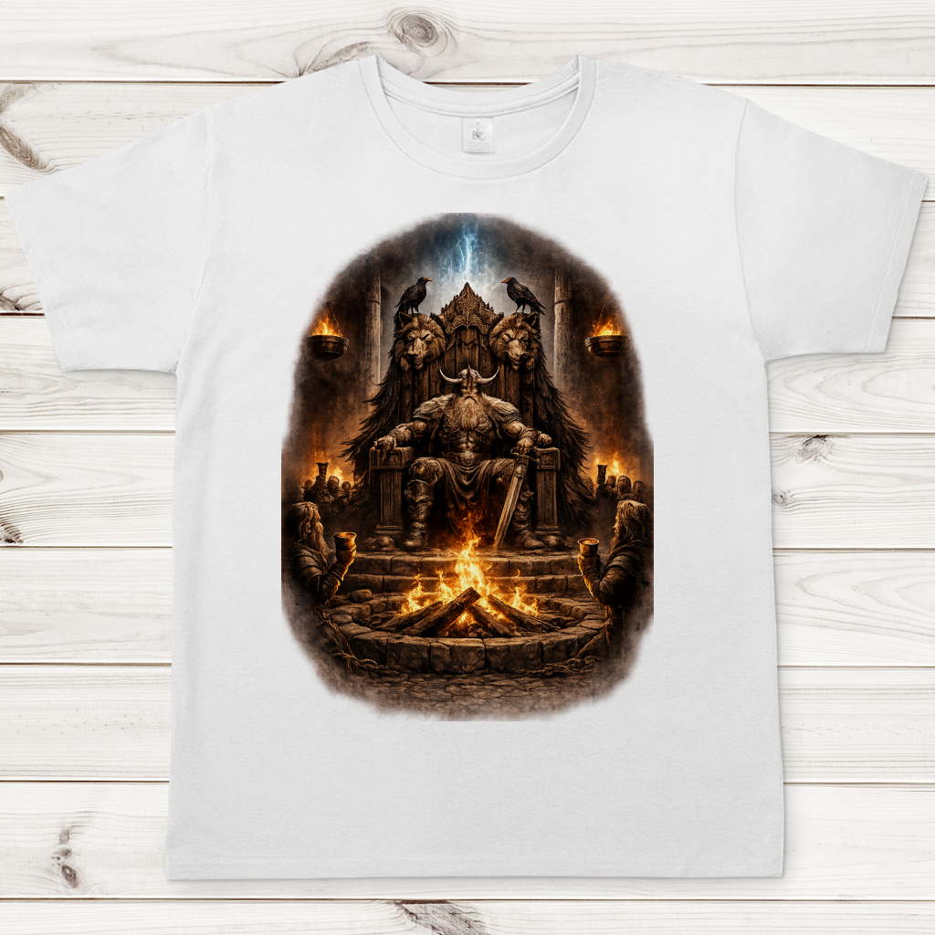 Herren T-Shirt Der mächtige Häuptling und seine Krieger