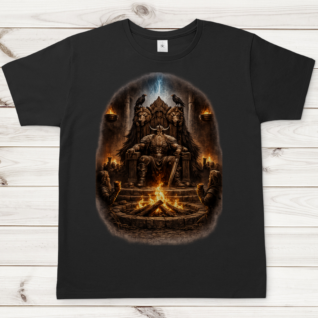 Herren T-Shirt Der mächtige Häuptling und seine Krieger