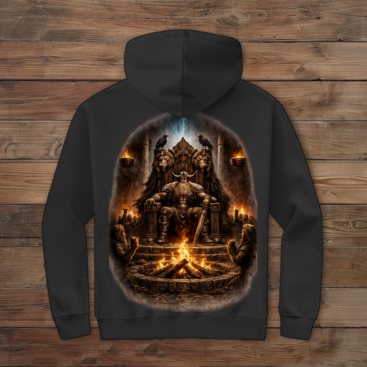 Herren Zipper Hoodie Der mächtige Häuptling und seine Krieger
