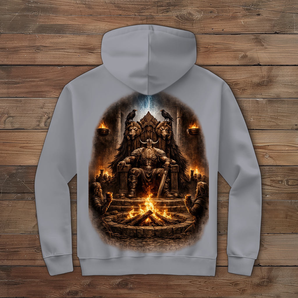 Herren Zipper Hoodie Der mächtige Häuptling und seine Krieger