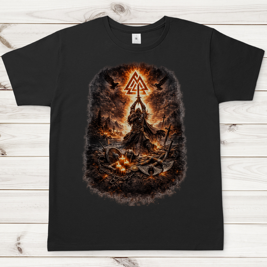 Herren T-Shirt Krieger Schwert Kraft