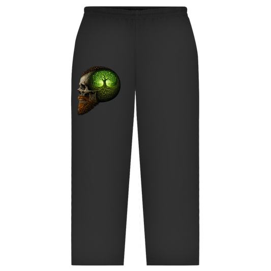 Oversize Sweatpants Leuchtender Baum im Schädelinneren grün