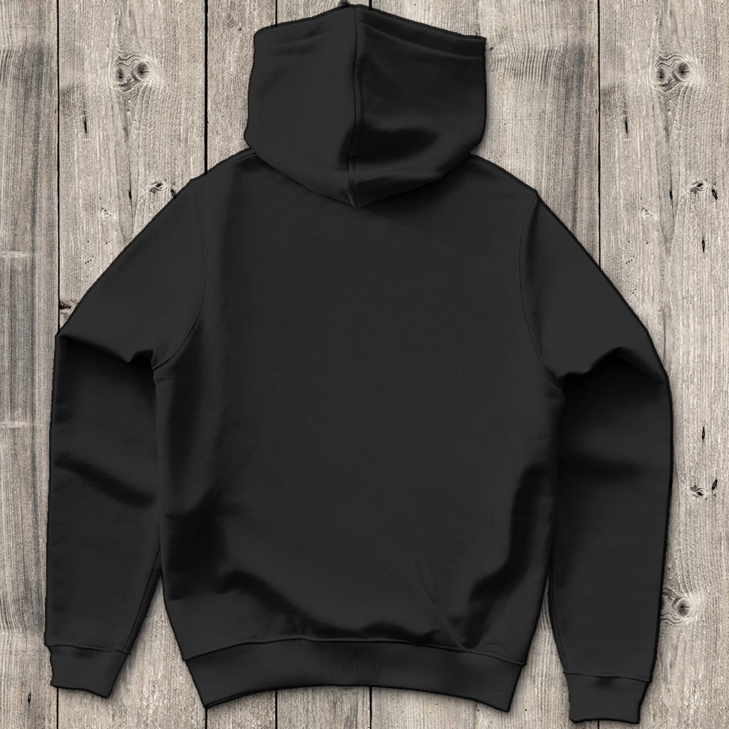 Herren Hoodie Norse-Landschaft im Schädelfreien Raum gelb