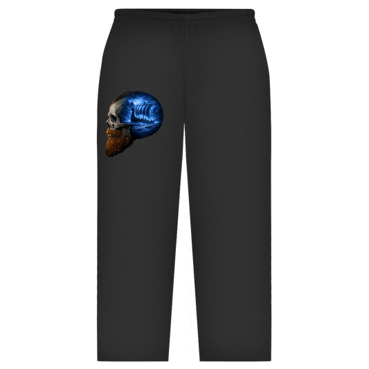 Oversize Sweatpants Vikinger im Schädelmeer blau