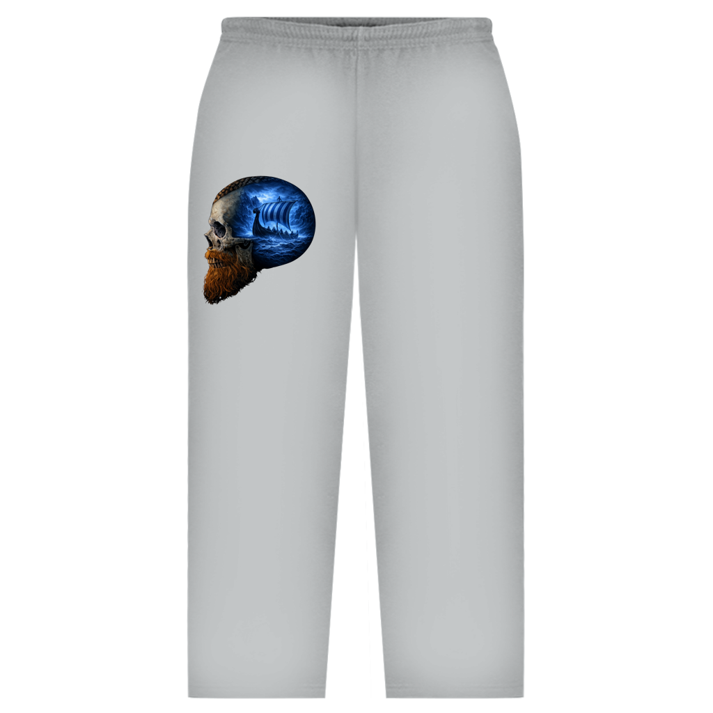 Oversize Sweatpants Vikinger im Schädelmeer blau