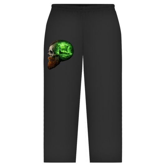 Oversize Sweatpants Vikinger im Schädelmeer grün