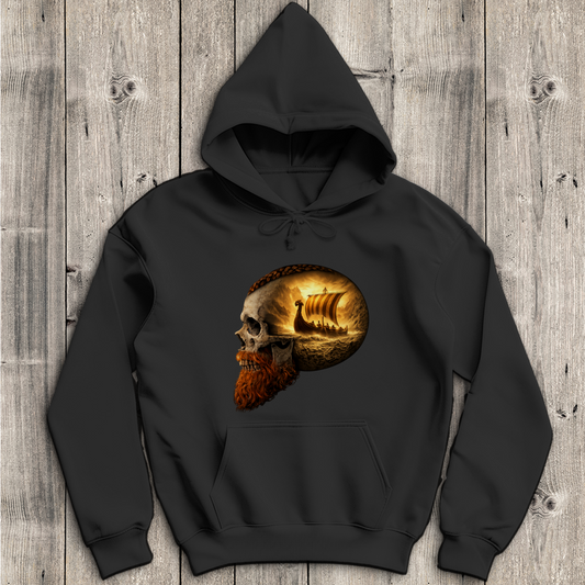 Herren Hoodie Vikinger im Schädelmeer