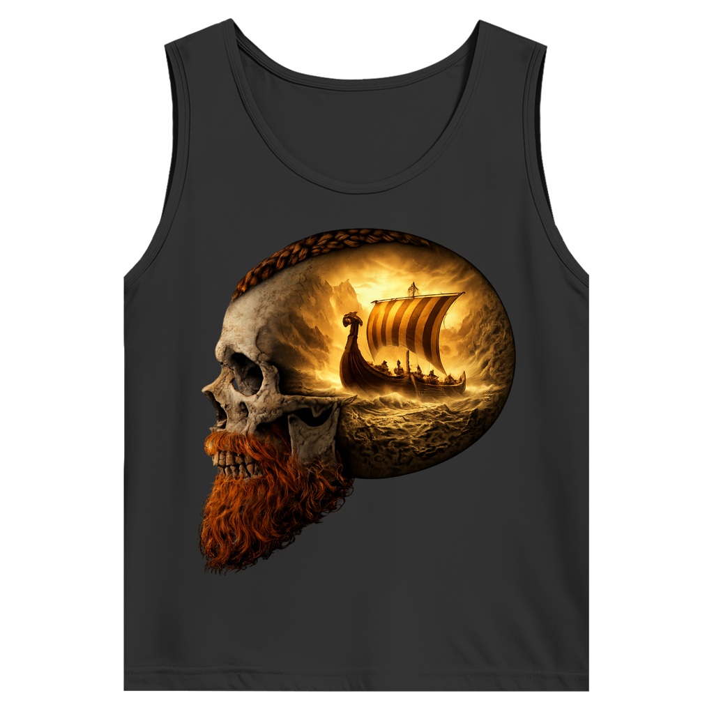 Herren Basic Tank Top Vikinger im Schädelmeer