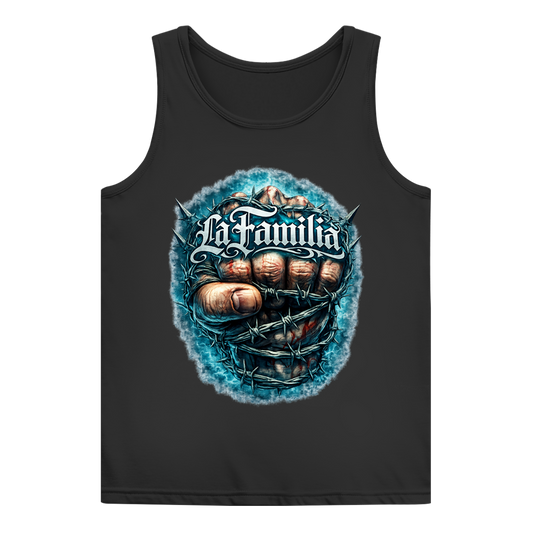 Damen Basic Tank Top Blutige Faust und barbed Wire