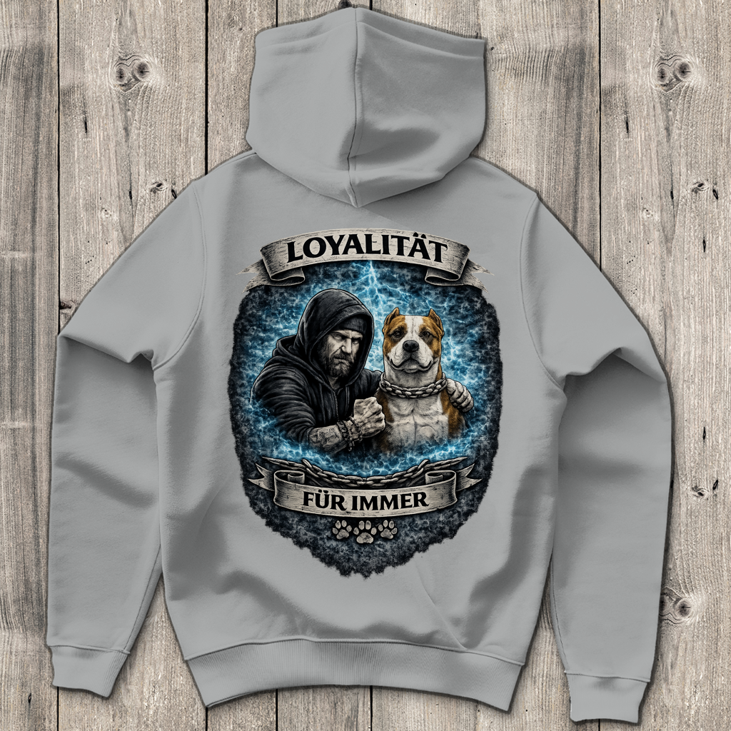 Herren Hoodie La Familia für immer mit American Bully